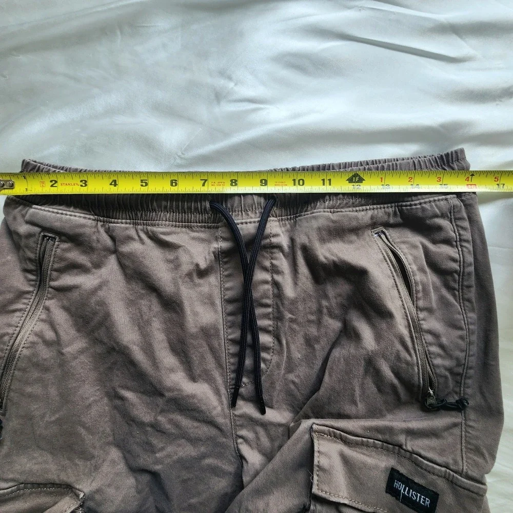 Hollister Mens Cargo Jogger Advanced Stretch Pants Brown Utility Size M